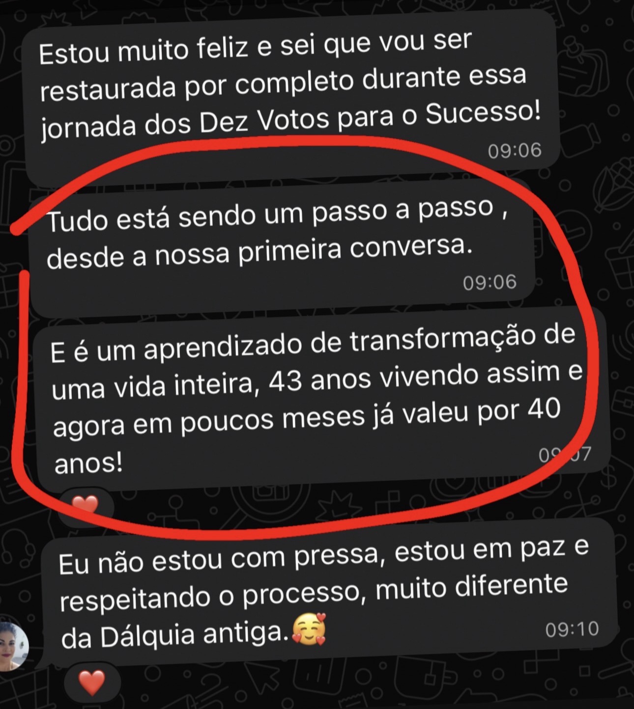 Depoimento de Dálquia — mentorada