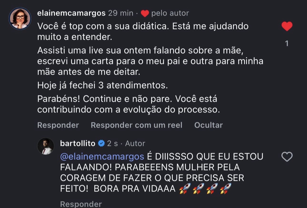 Depoimento de Elaine